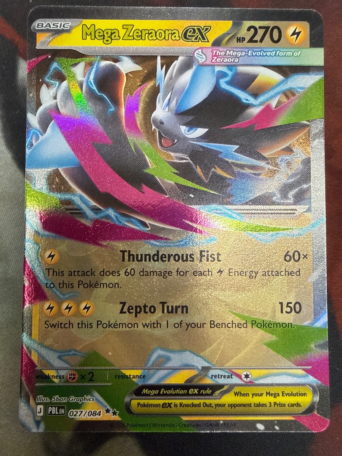 Mega Zeraora ex 27/84 ME05: Pitch Black