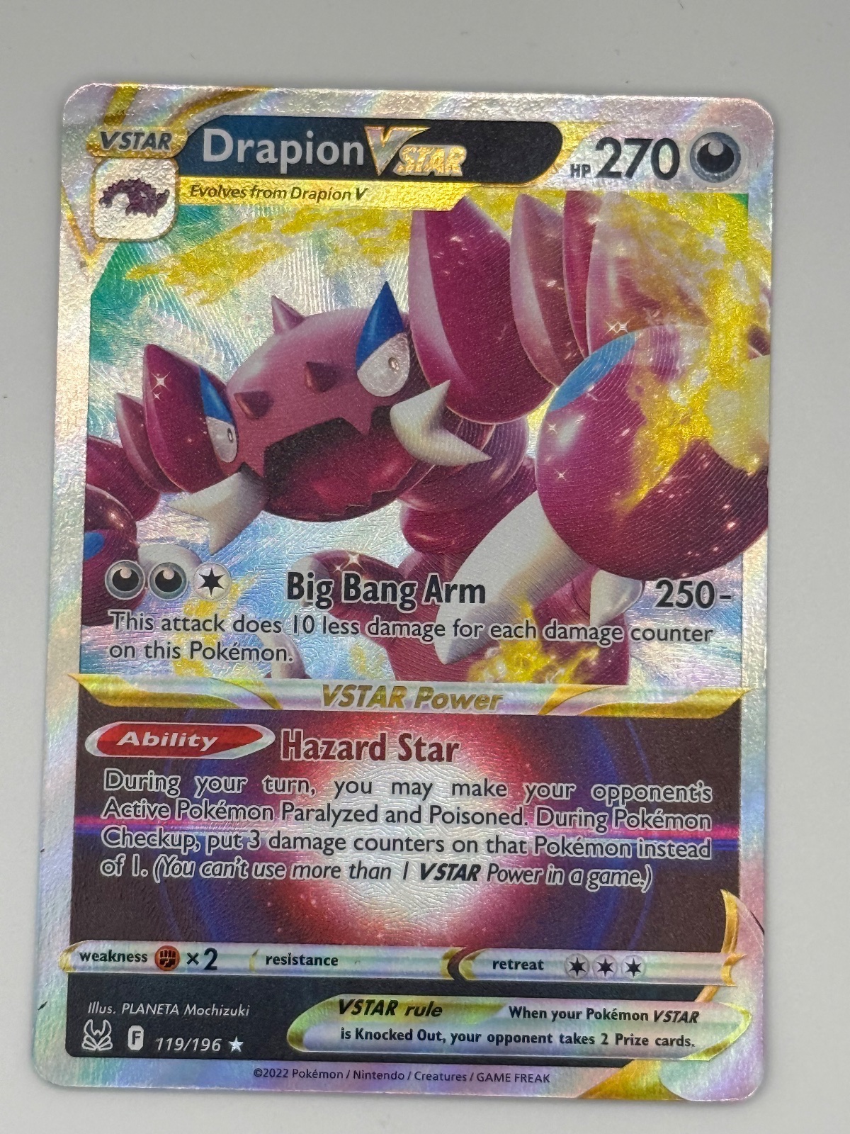 Drapion VSTAR 119/196 SWSH11: Lost Origin