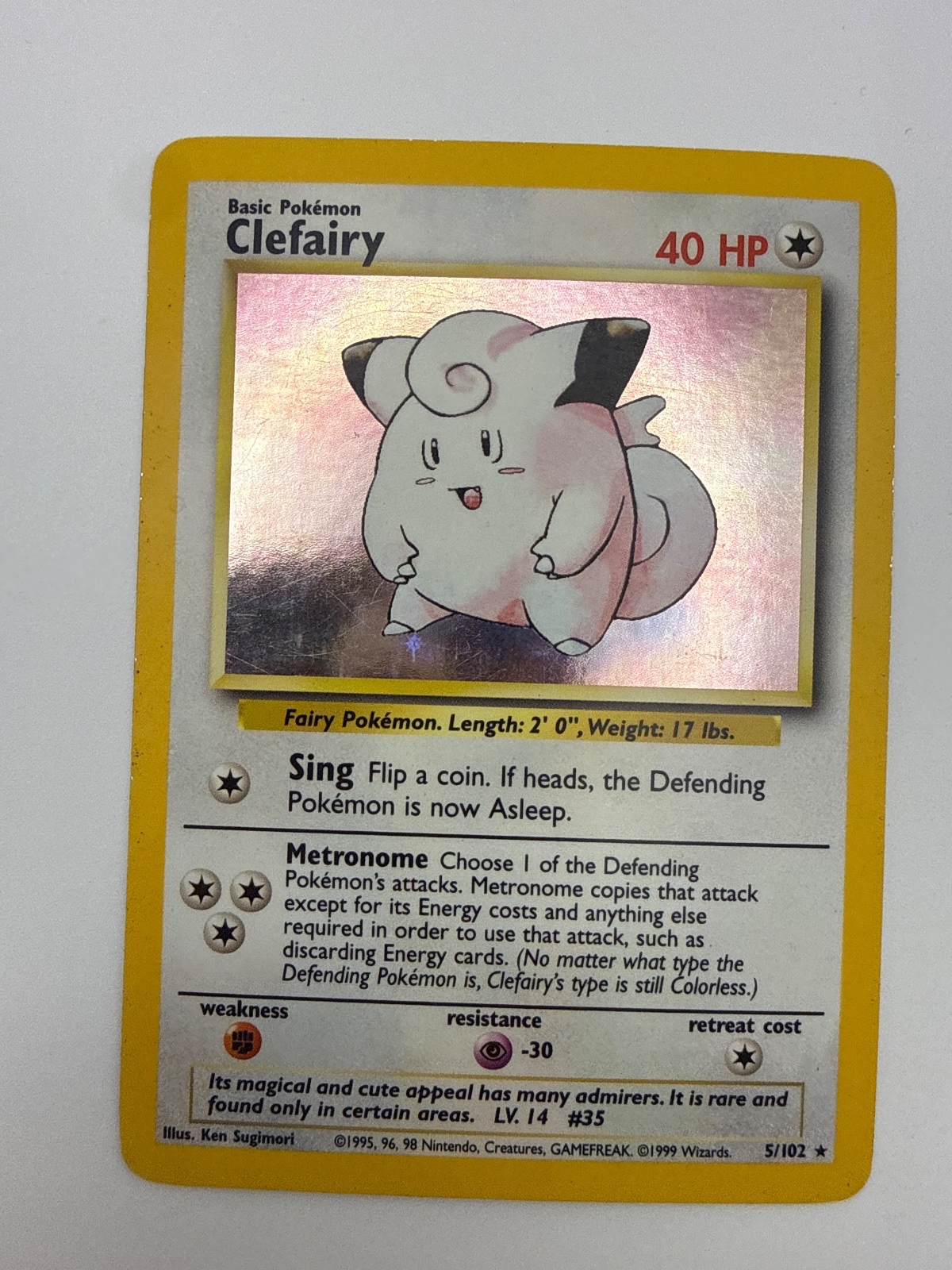 Clefairy 5/102 Base