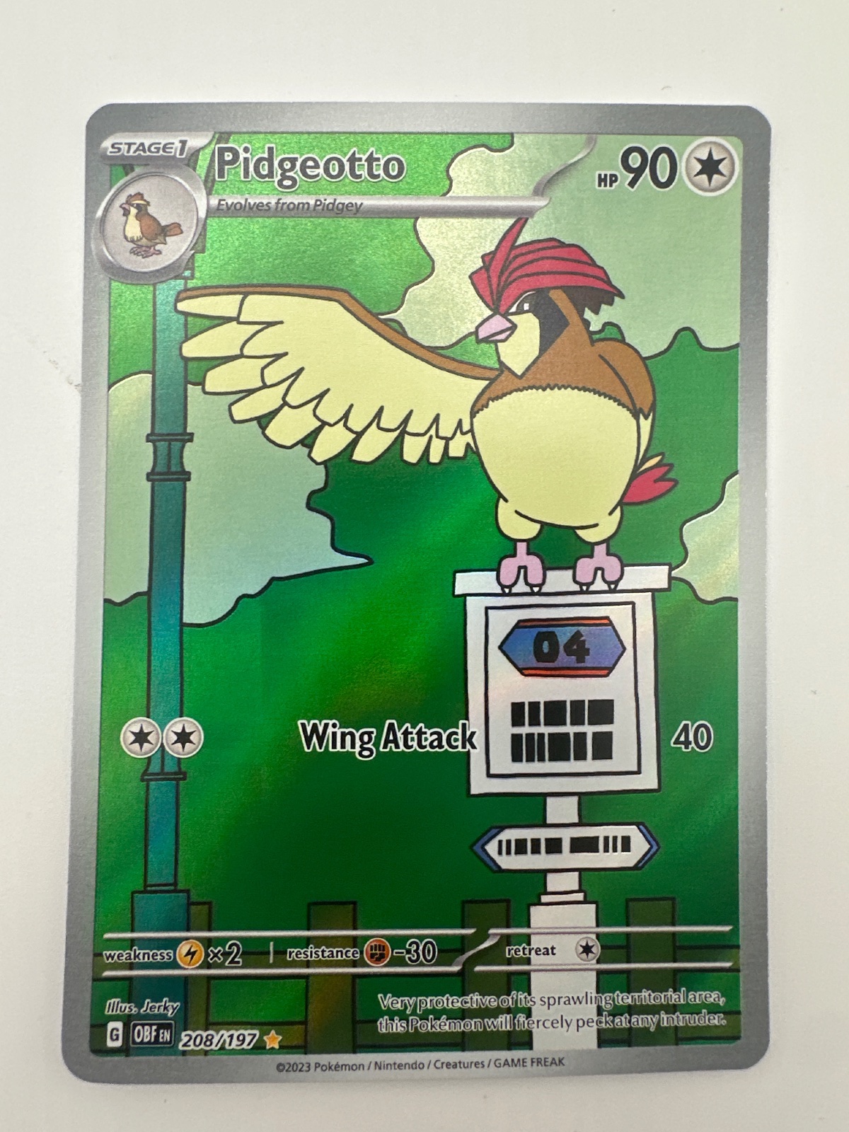 Pidgeotto 208/197 Obsidian Flames