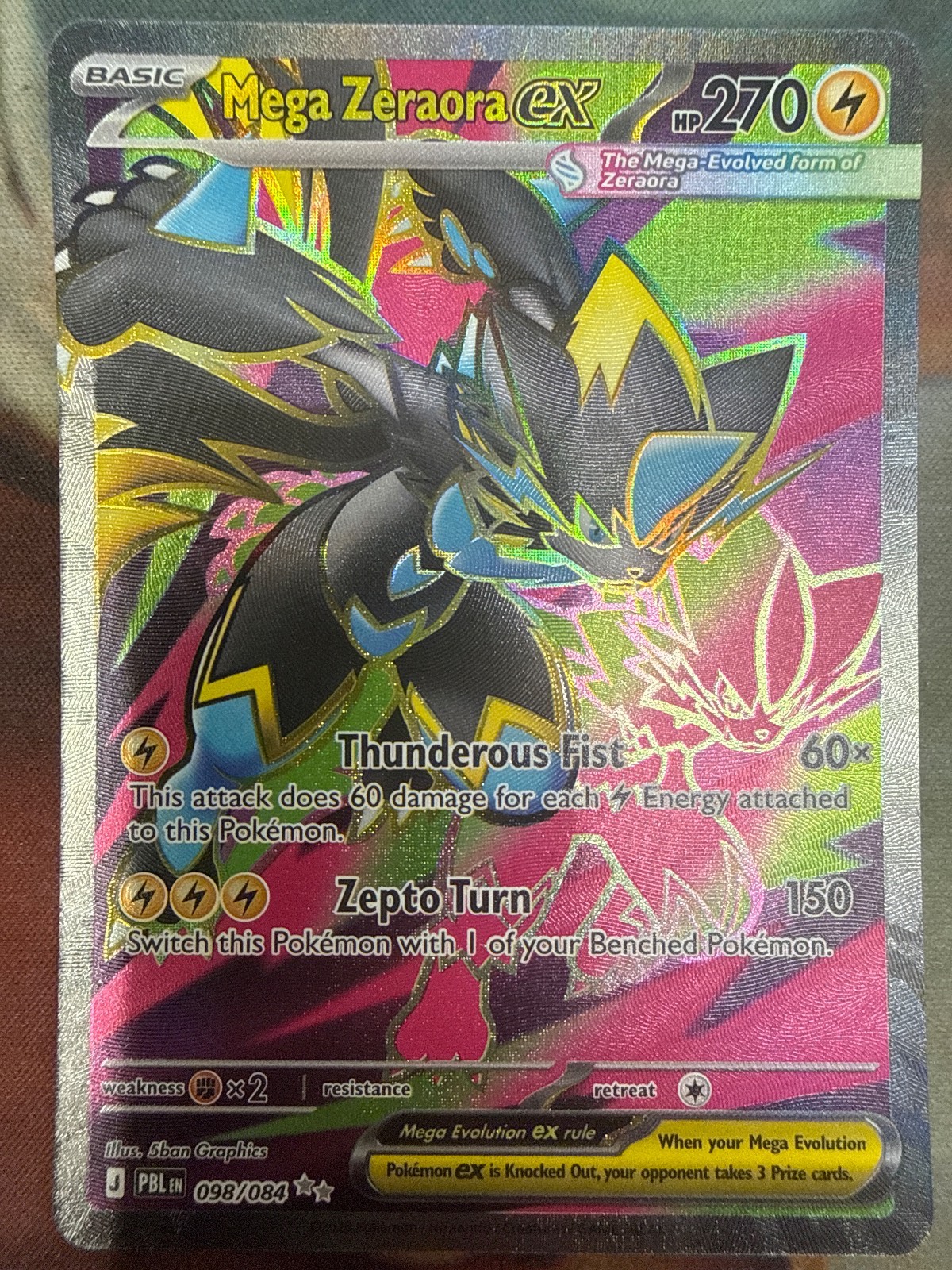 Mega Zeraora ex 98/84 ME05: Pitch Black