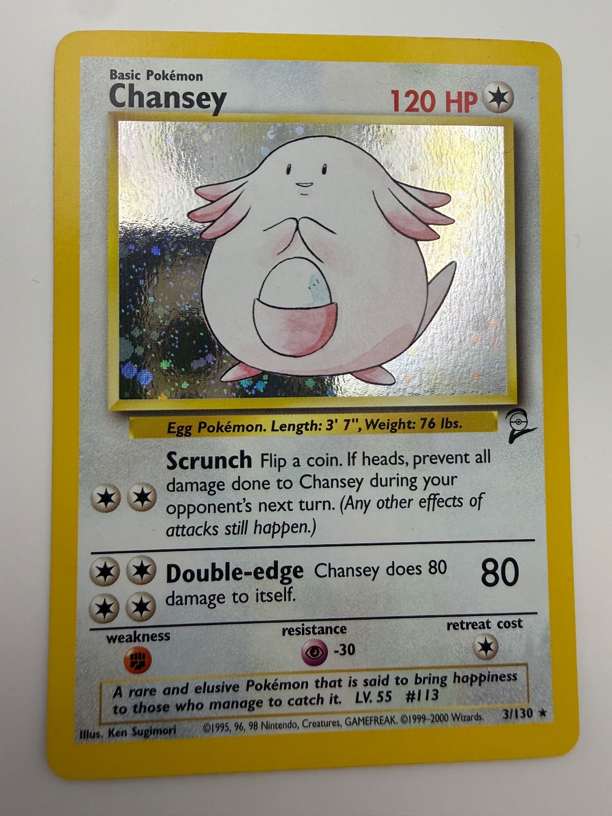 Chansey 3 Base Set 2