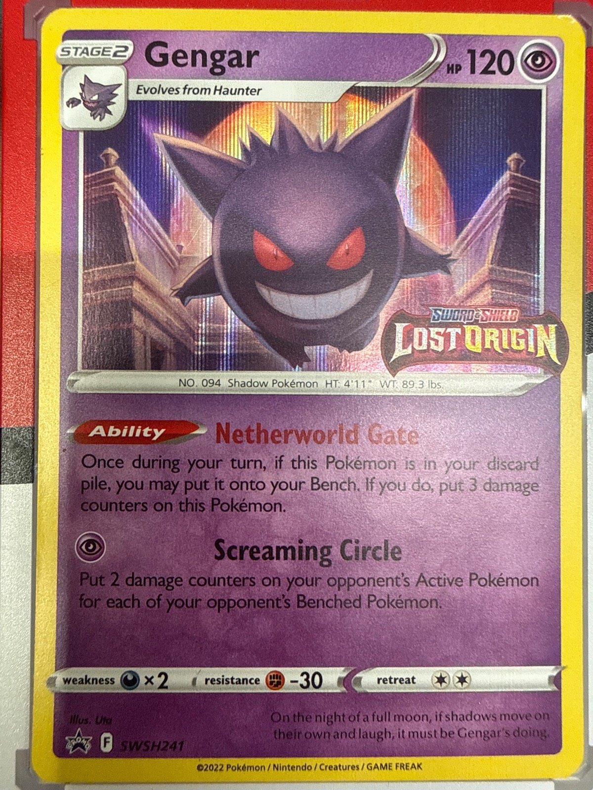 Gengar SWSH241 SWSH Black Star Promos