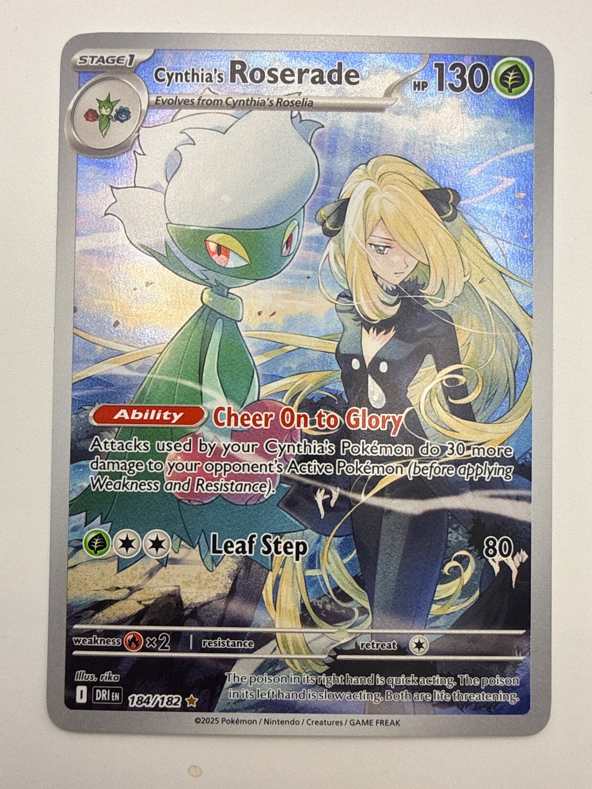 Cynthia's Roserade 184/182 Destined Rivals