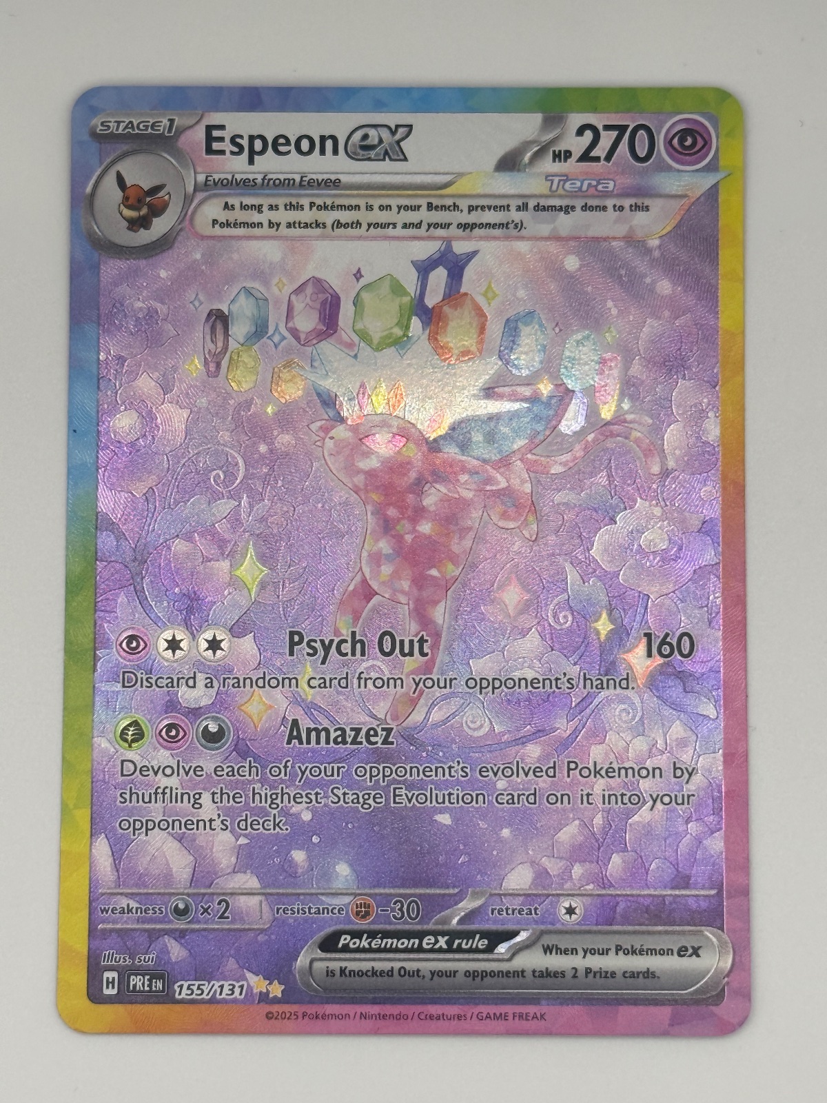 Espeon ex 155/131 Prismatic Evolutions